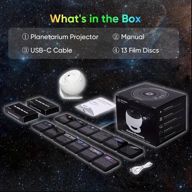 Starry Sky Galaxy Projector, LED Light