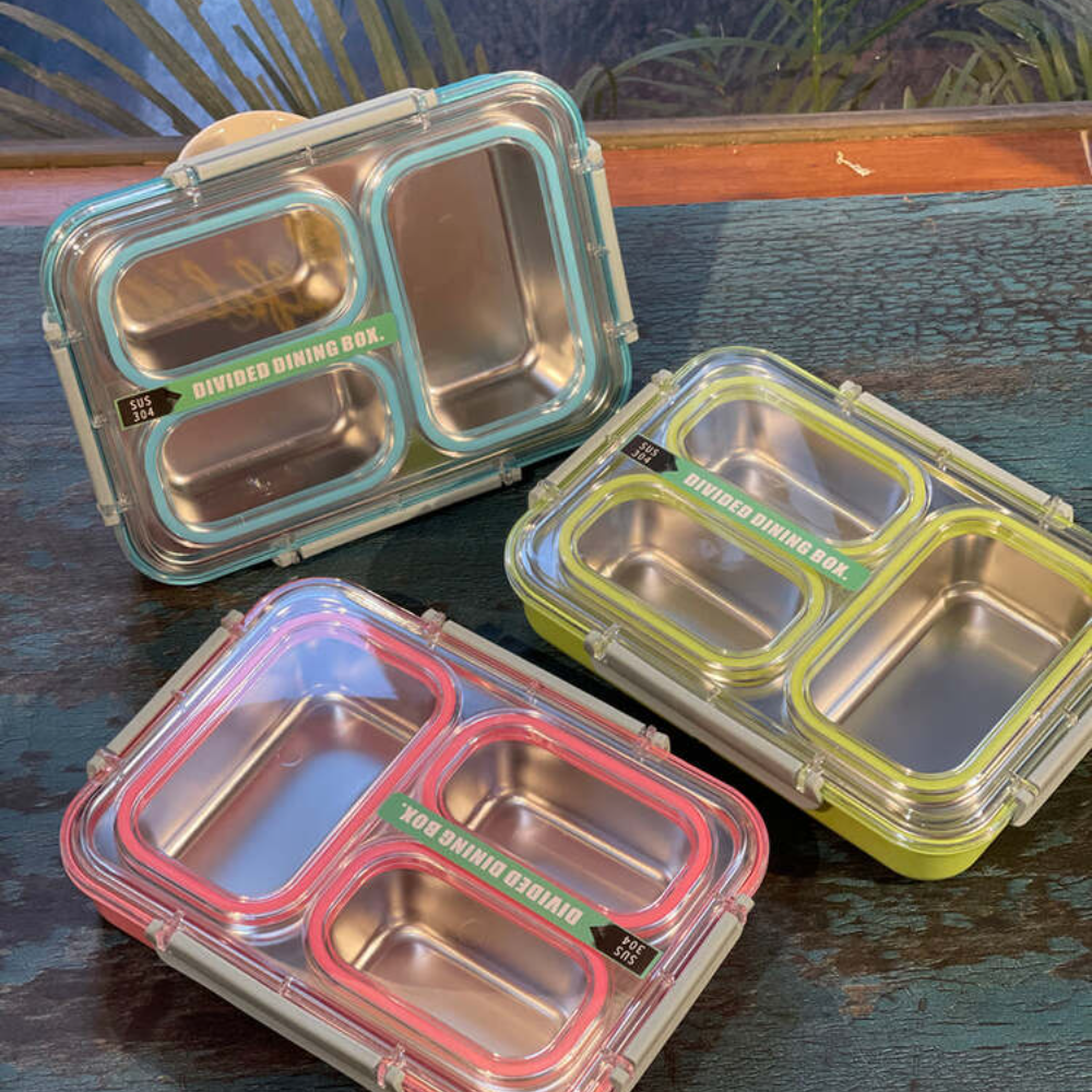 3-Compartment Leak Proof Bento LUNCH BOX