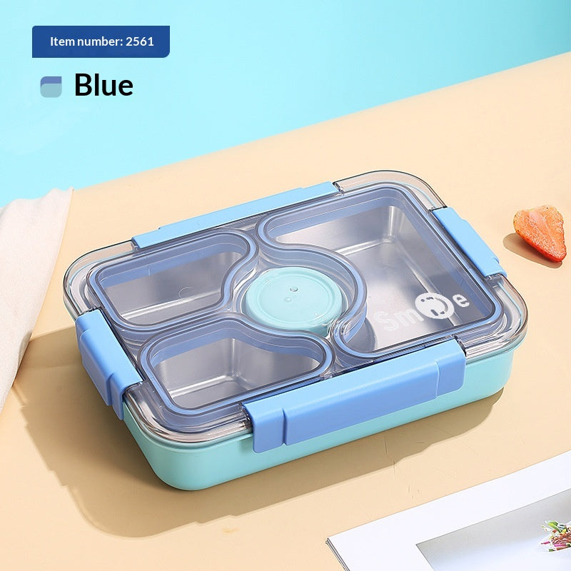Stainless Steel Bento Lunch Box (950ML) with Spoon & Chopsticks