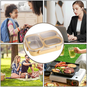 Stainless Steel Bento Lunch Box  100% Leakproof ⭐