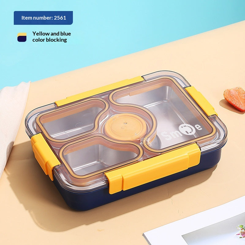 Stainless Steel Bento Lunch Box (950ML) with Spoon & Chopsticks