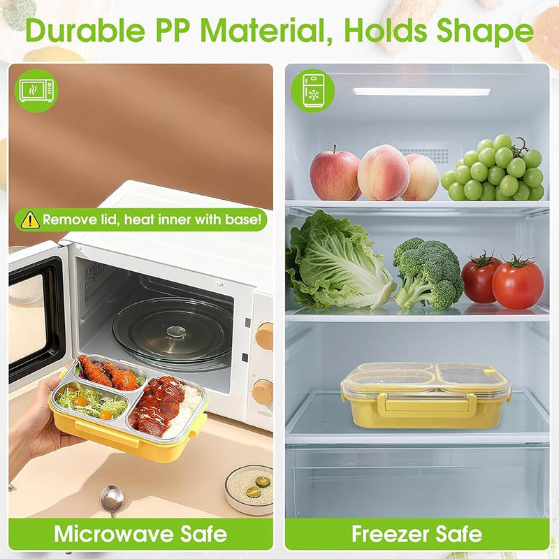Stainless Steel Bento Lunch Box  100% Leakproof ⭐