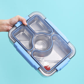 Stainless Steel Bento Lunch Box (950ML) with Spoon & Chopsticks