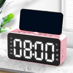 Q9 Clock Bluetooth Speaker Alarm Rechargeable