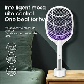 Rechargeable Electric Mosquito Killer Racket 2 In 1